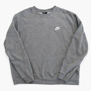 Nike Men's Classic Gray Crewneck Sweatshirt